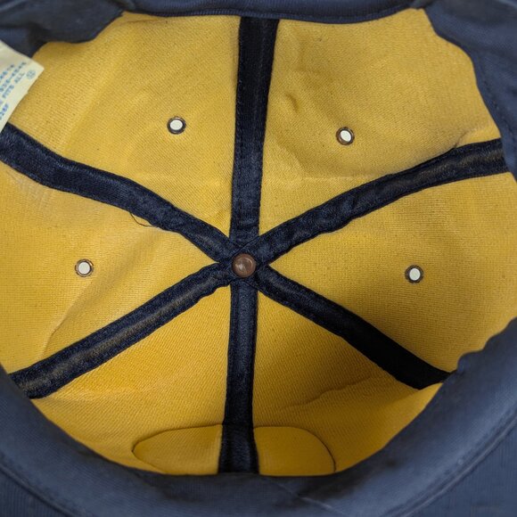 Marine Pollution Control Detroit London Padded Snapback Vintage Trucker Hat Blue - Picture 7 of 8